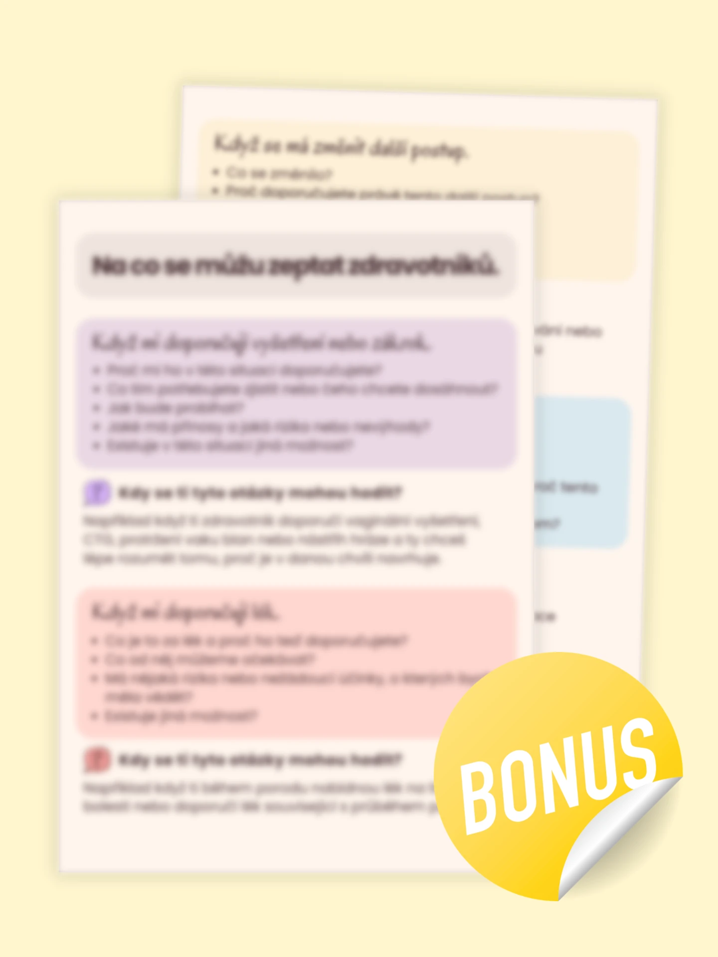 Tahák – Na co se můžu zeptat zdravotníků