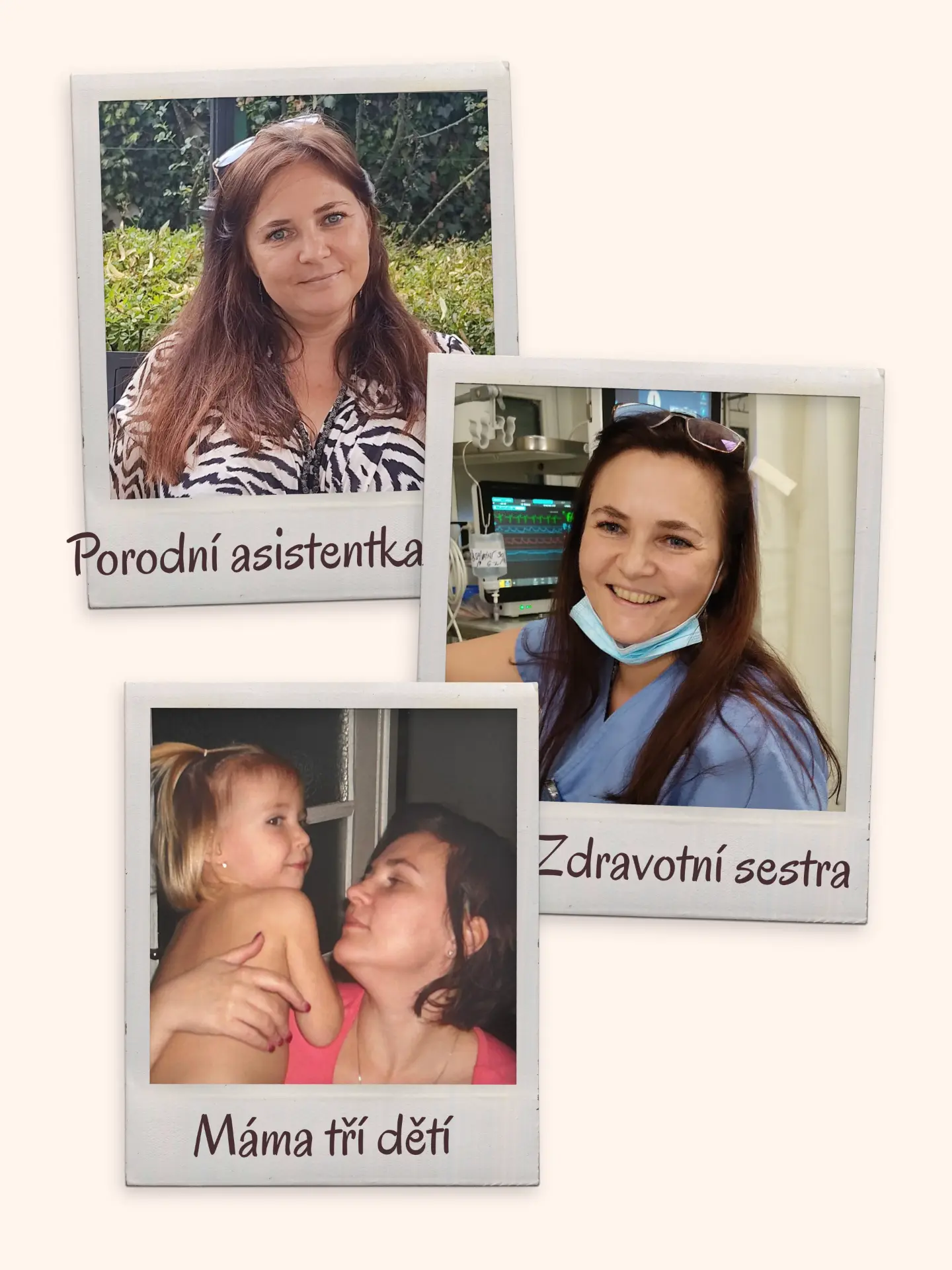 Autorka – porodní asistentka, zdravotní sestra a máma tří dětí